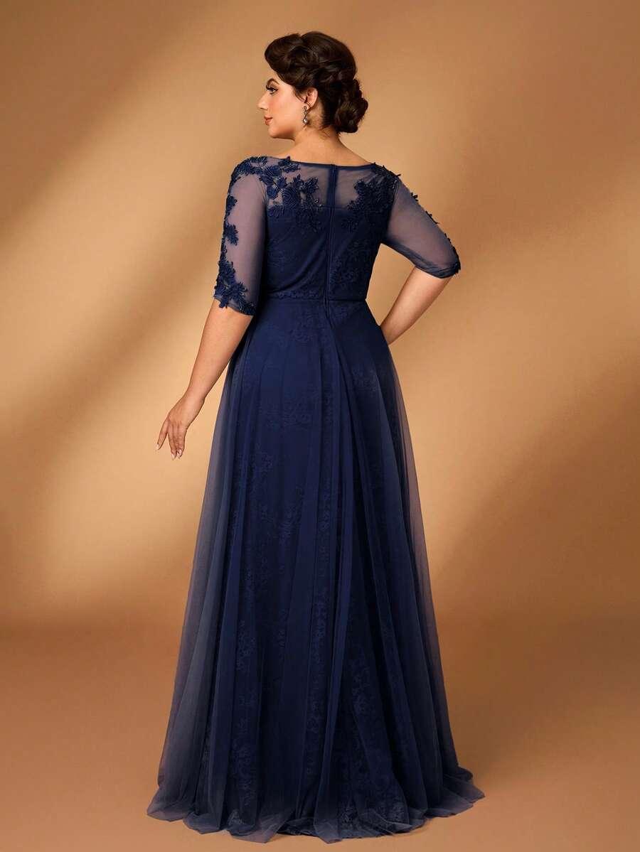 NIEBIESKA MAXI SUKIENKA 