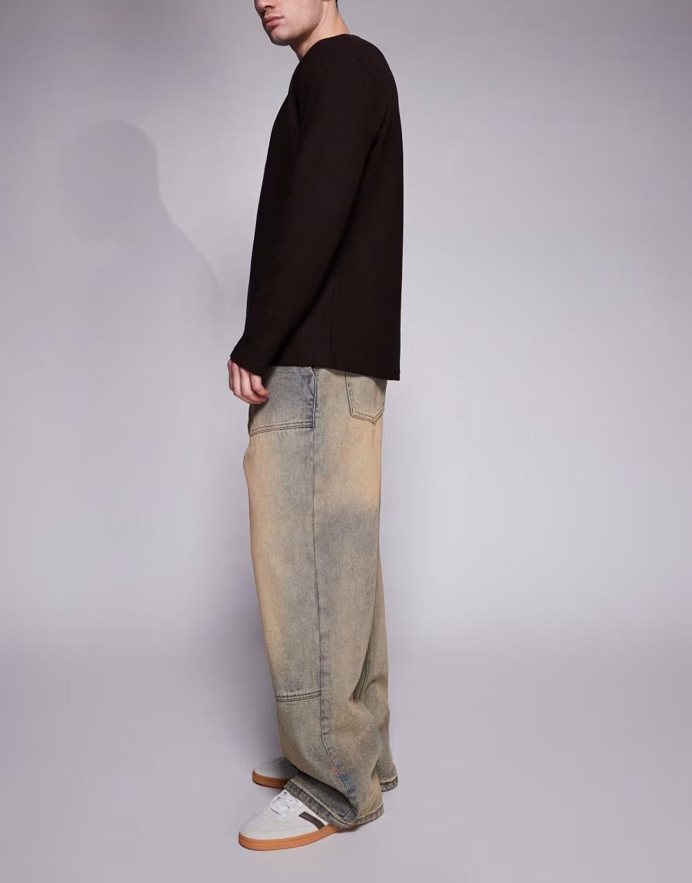 NIEBIESKIE SPODNIE JEANS