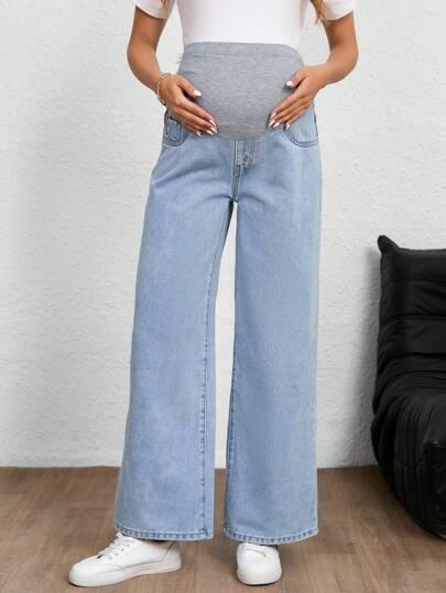 niebieskie spodnie JEANS