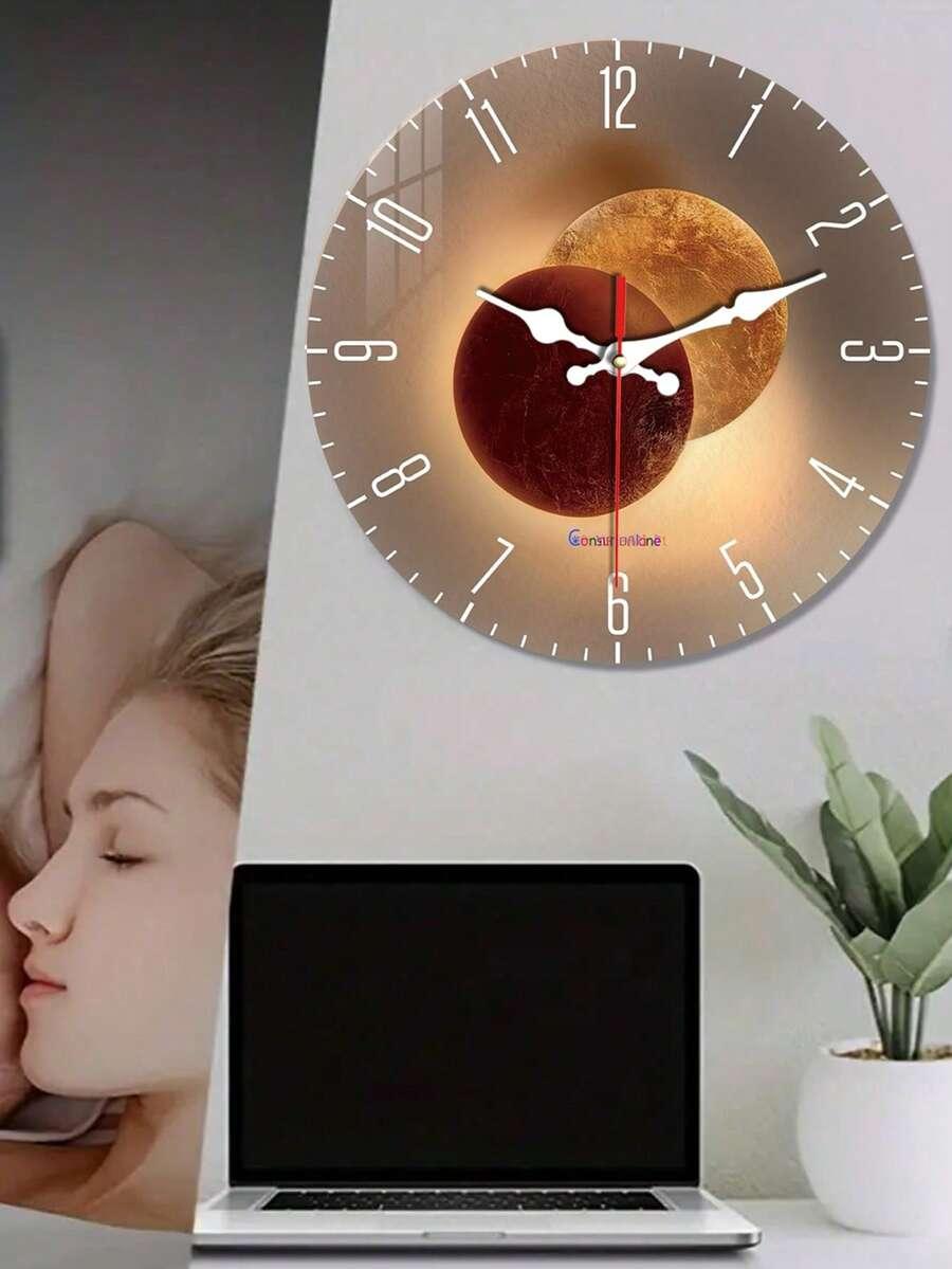 DREWNIANY ZEGAR ŚCIENNY