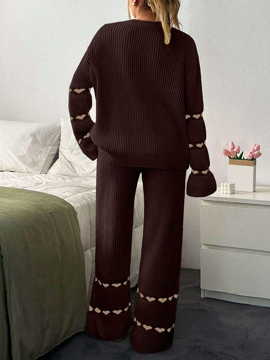 SWETER SPODNIE KOMPLET 