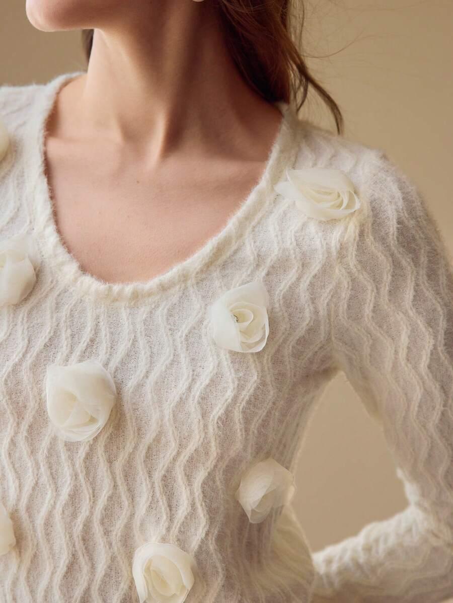 SWETER Z DŁUGIM RĘKAWEM