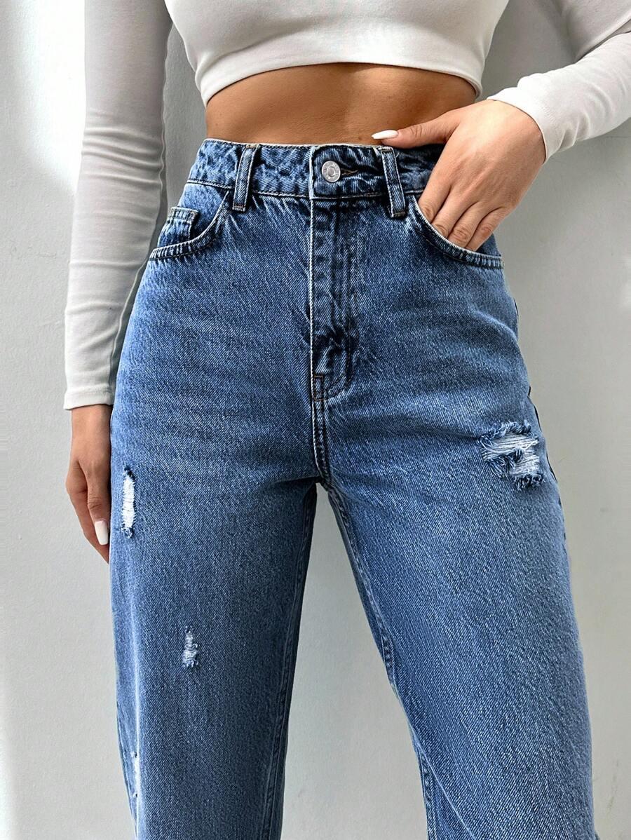 NIEBIESKIE SPODNIE JEANS