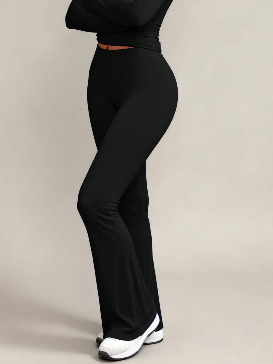CZARNE LEGGINSY FLARE