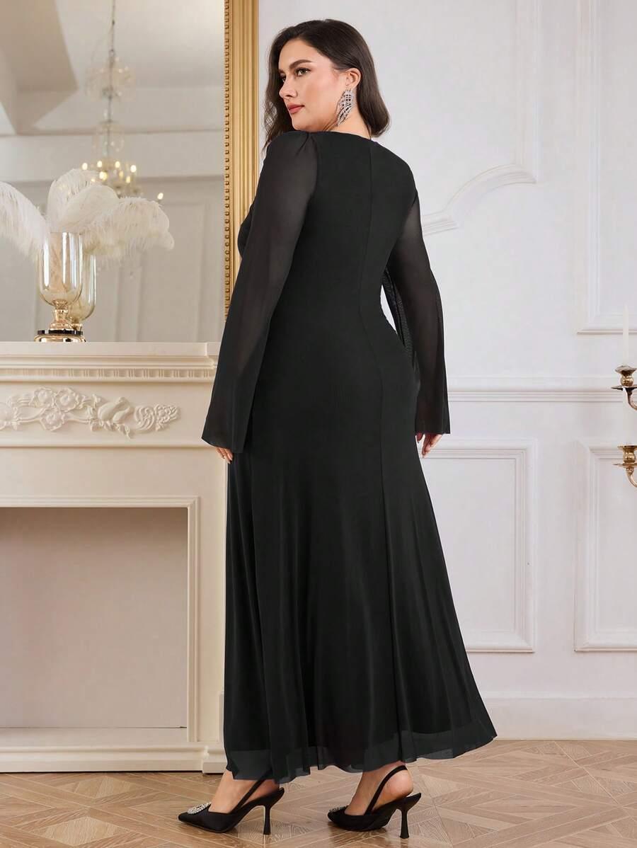 CZARNA MAXI SUKIENKA