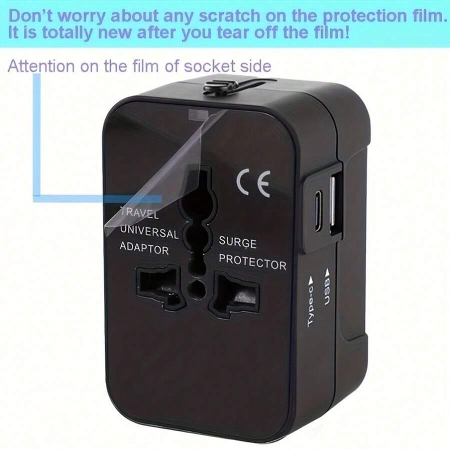 czarny adapter do gniazdka 1szt.