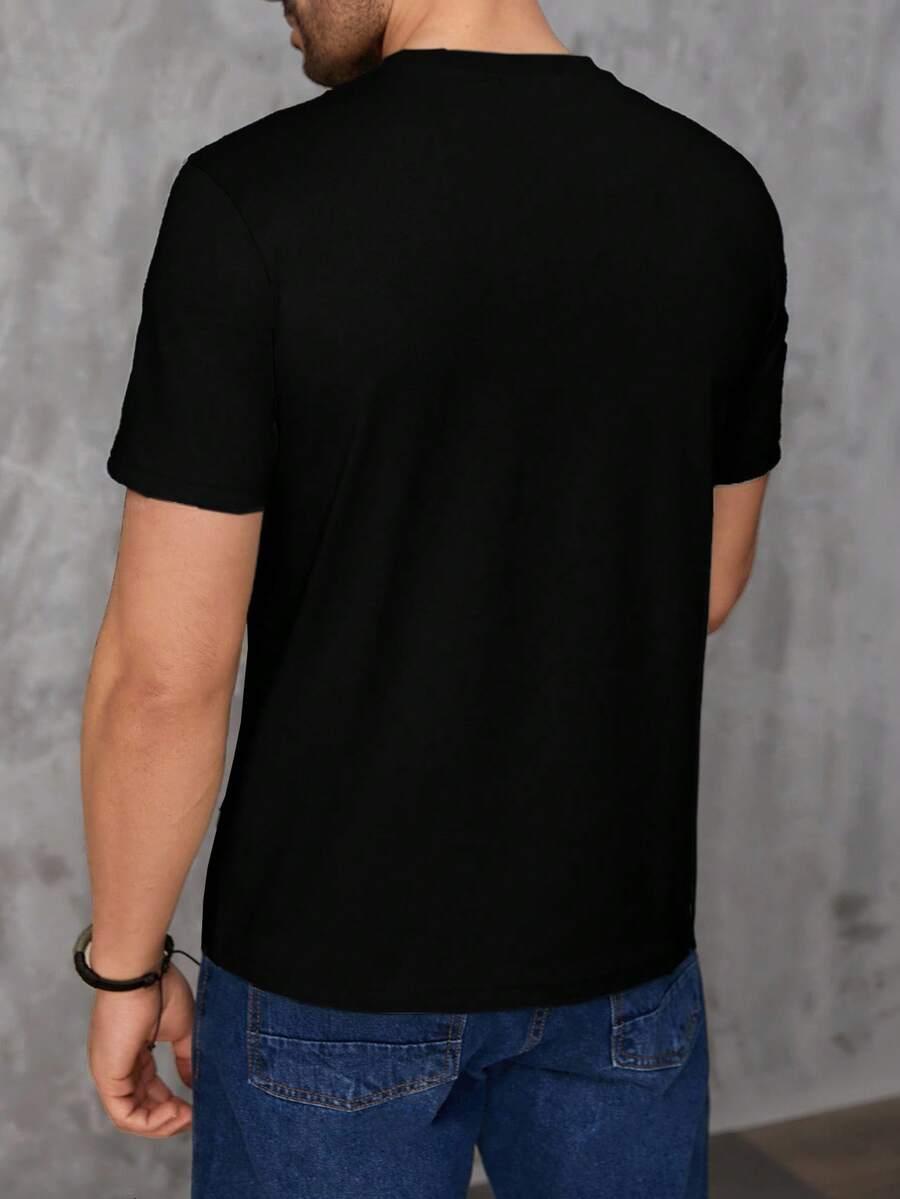 czarny t-shirt print