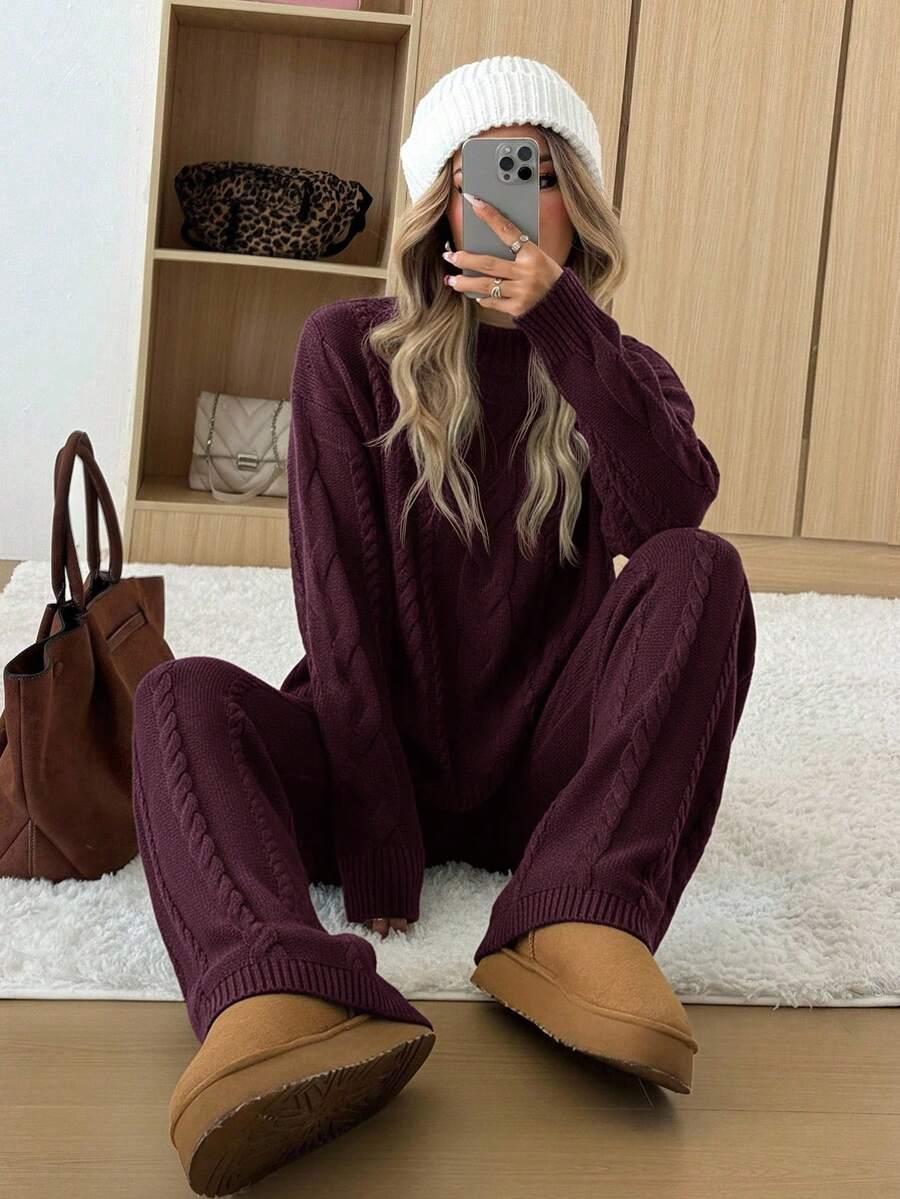 KOMPLET SWETER SPODNIE
