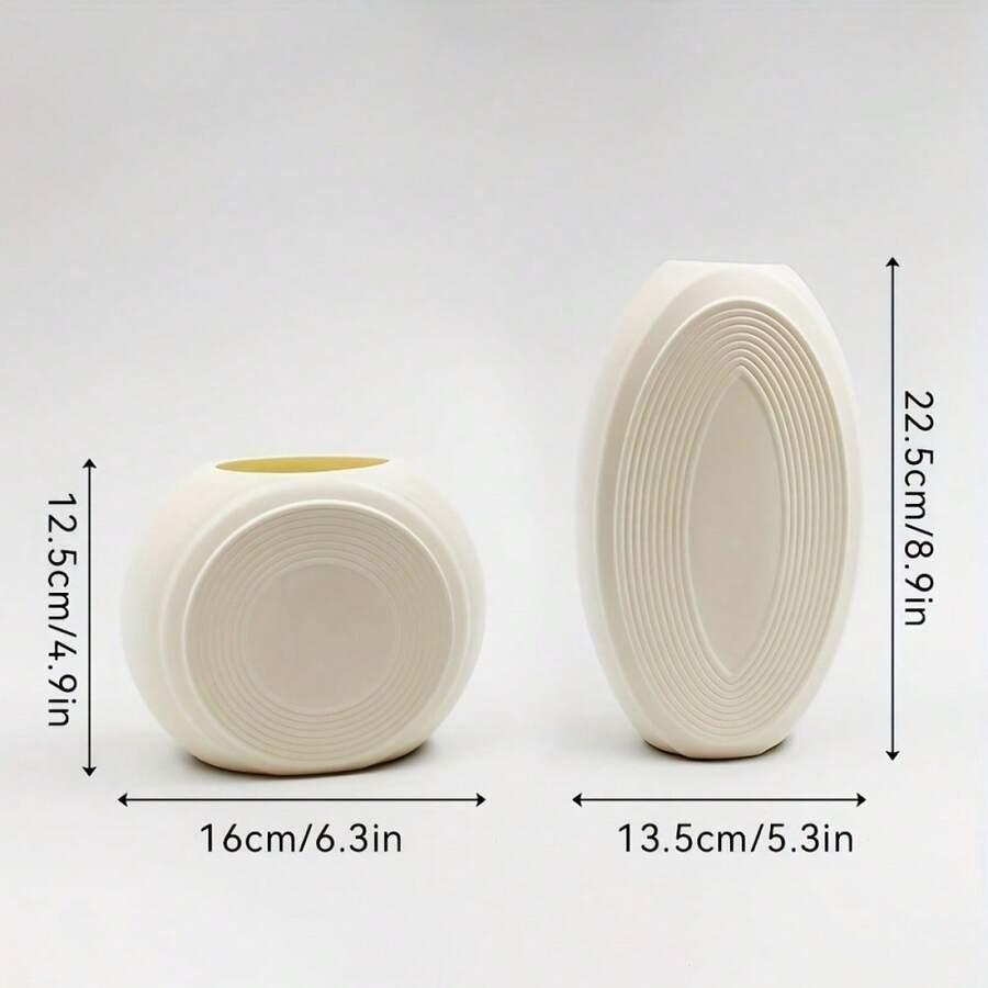 beżowy wazon 2-pack