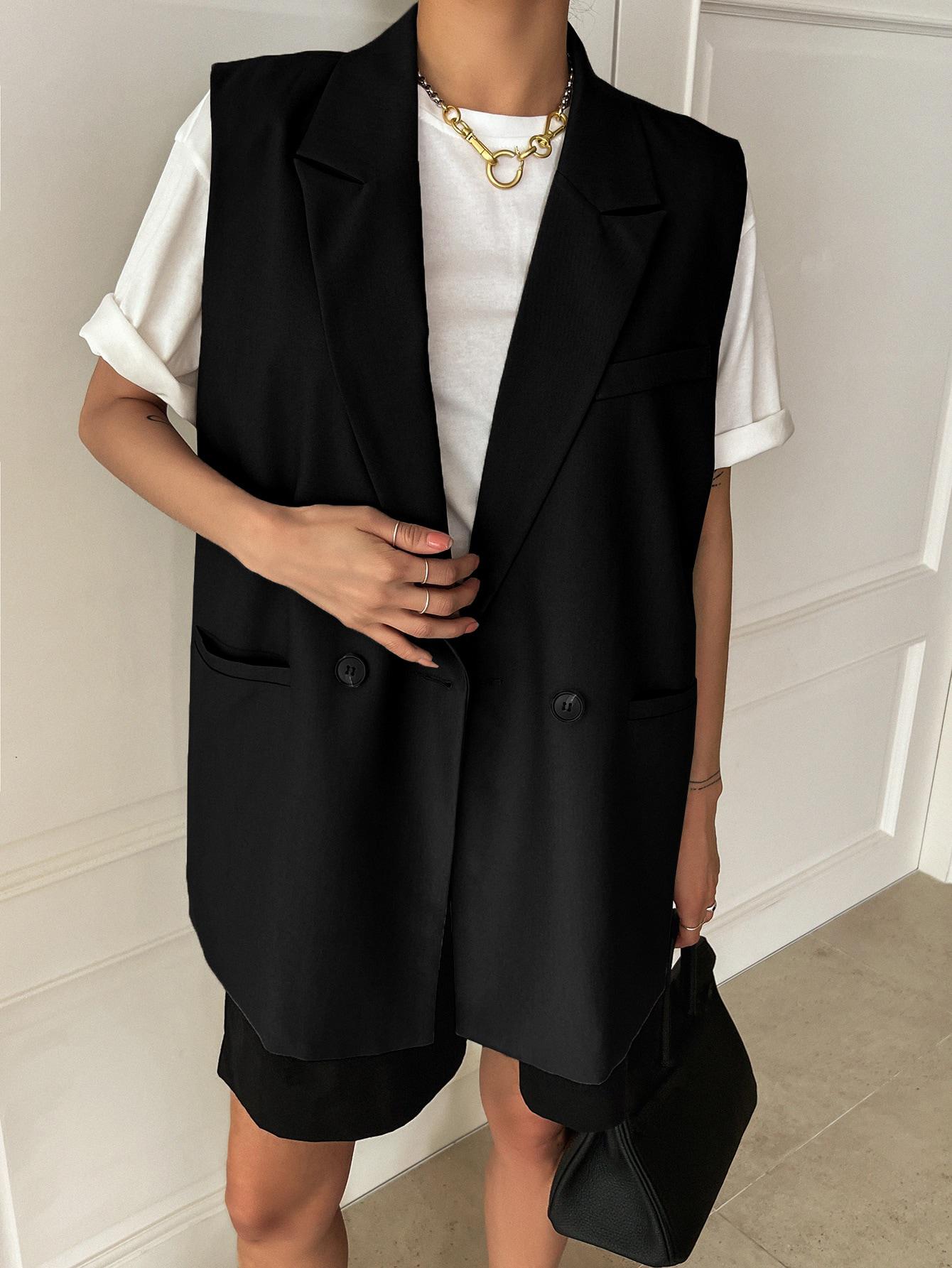 CZARNA KAMIZELKA OVERSIZE