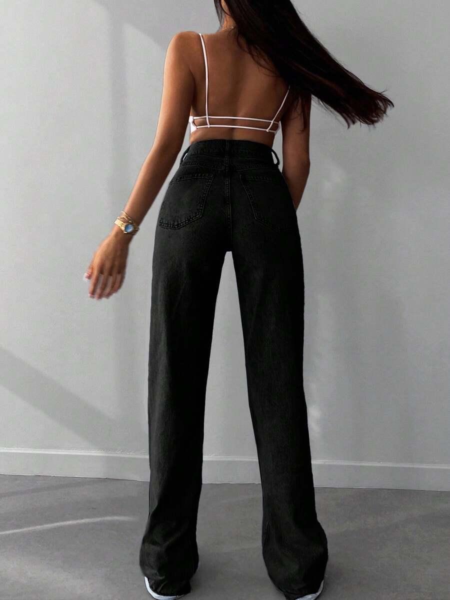 SPODNIE JEANS WYSOKI STAN