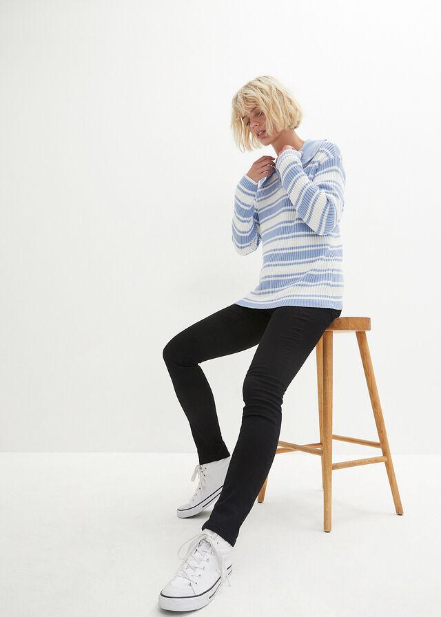 CZARNE SPODNIE JEANS 