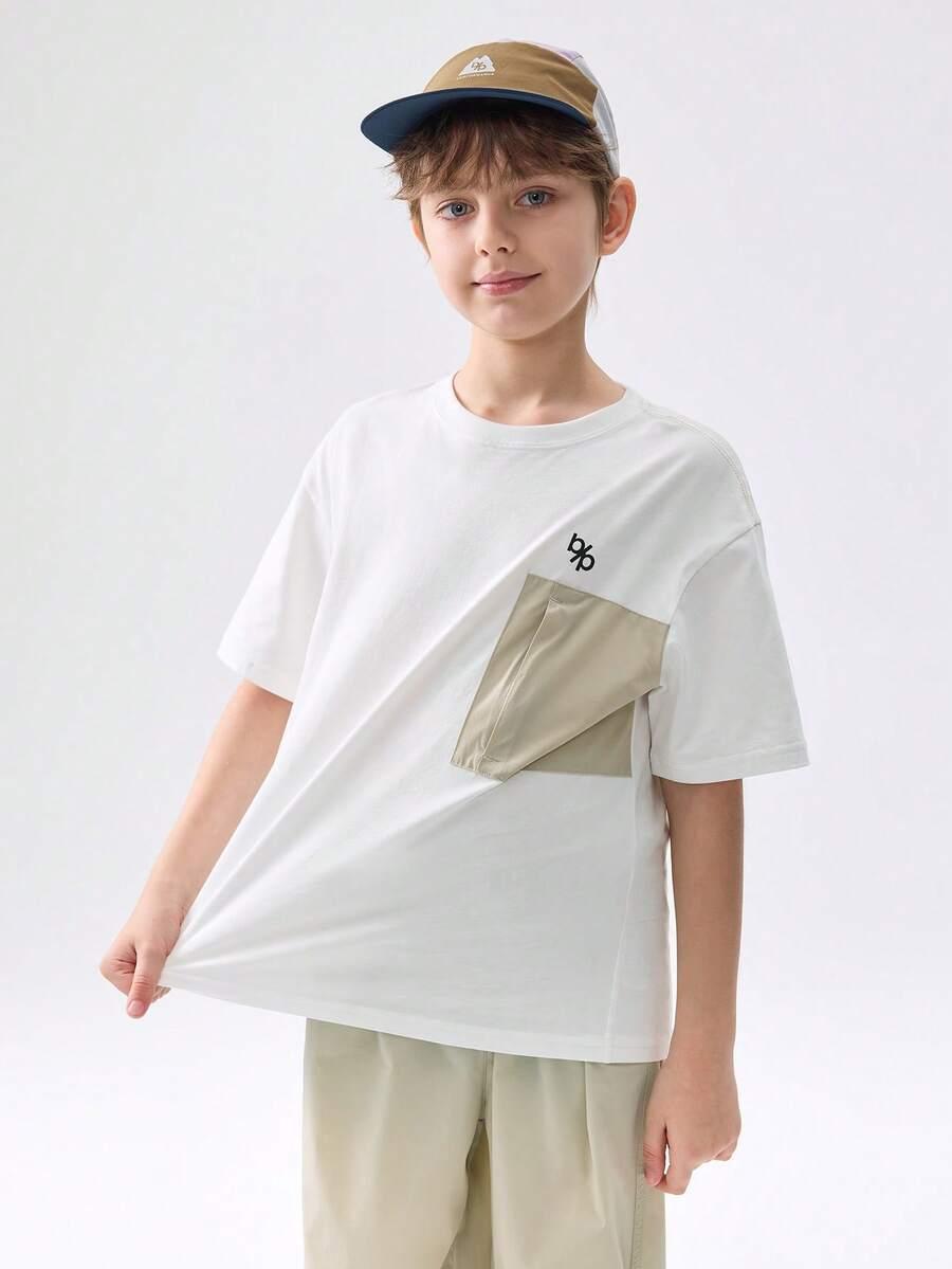 BIAŁY T-SHIRT kieszeń