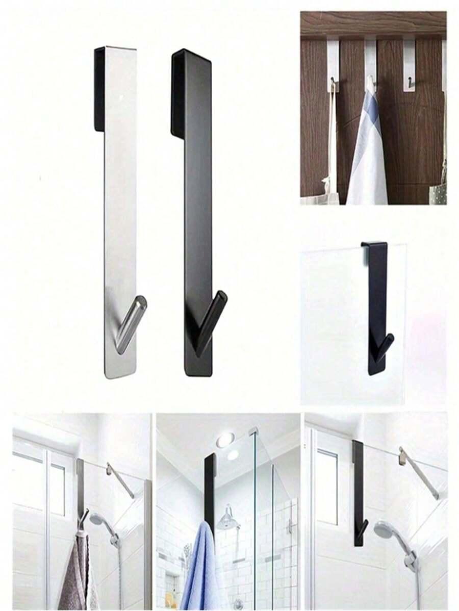 czarne haczyki wieszaki 2-pack