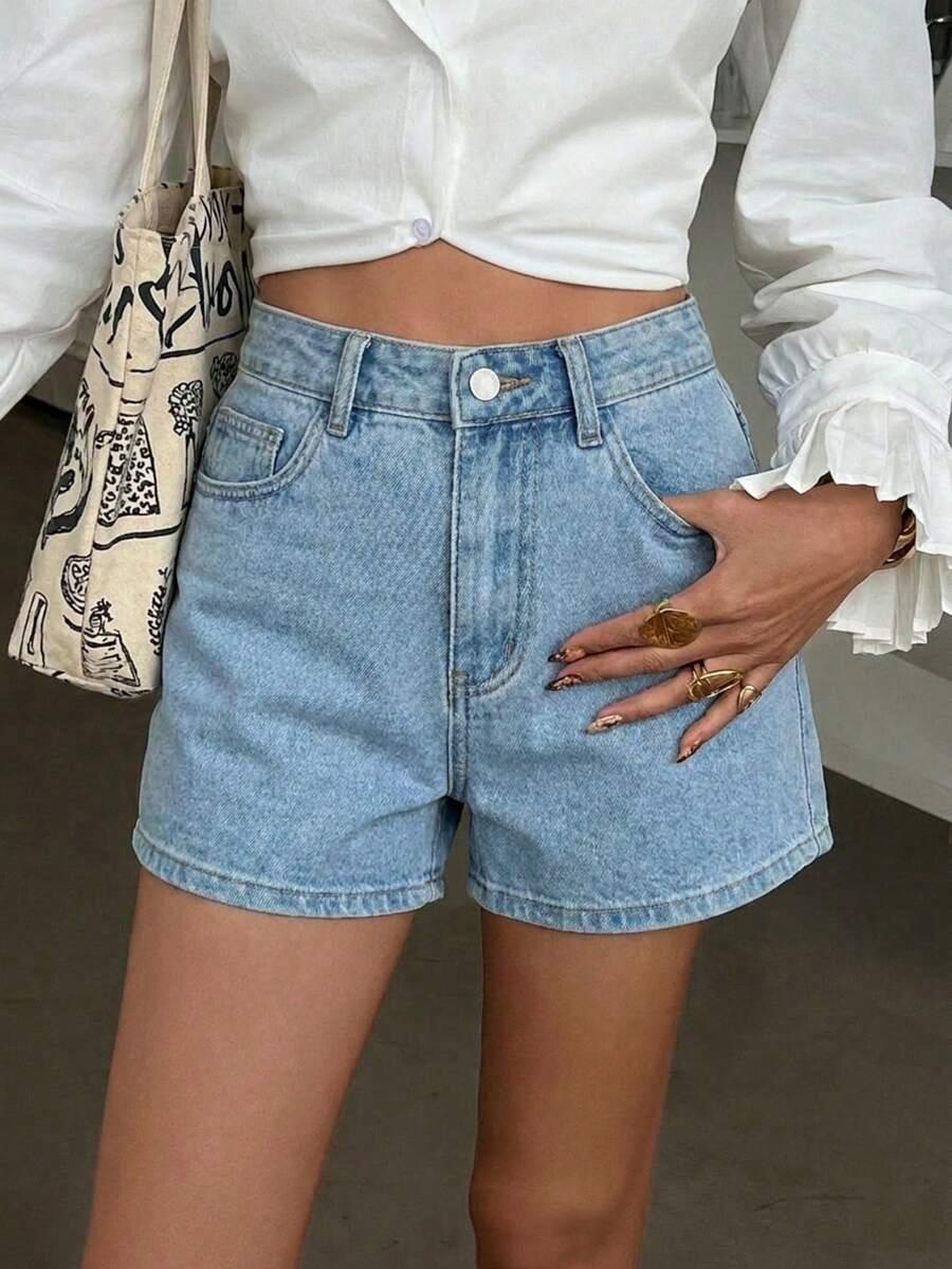 krótkie spodenki jeans  haft