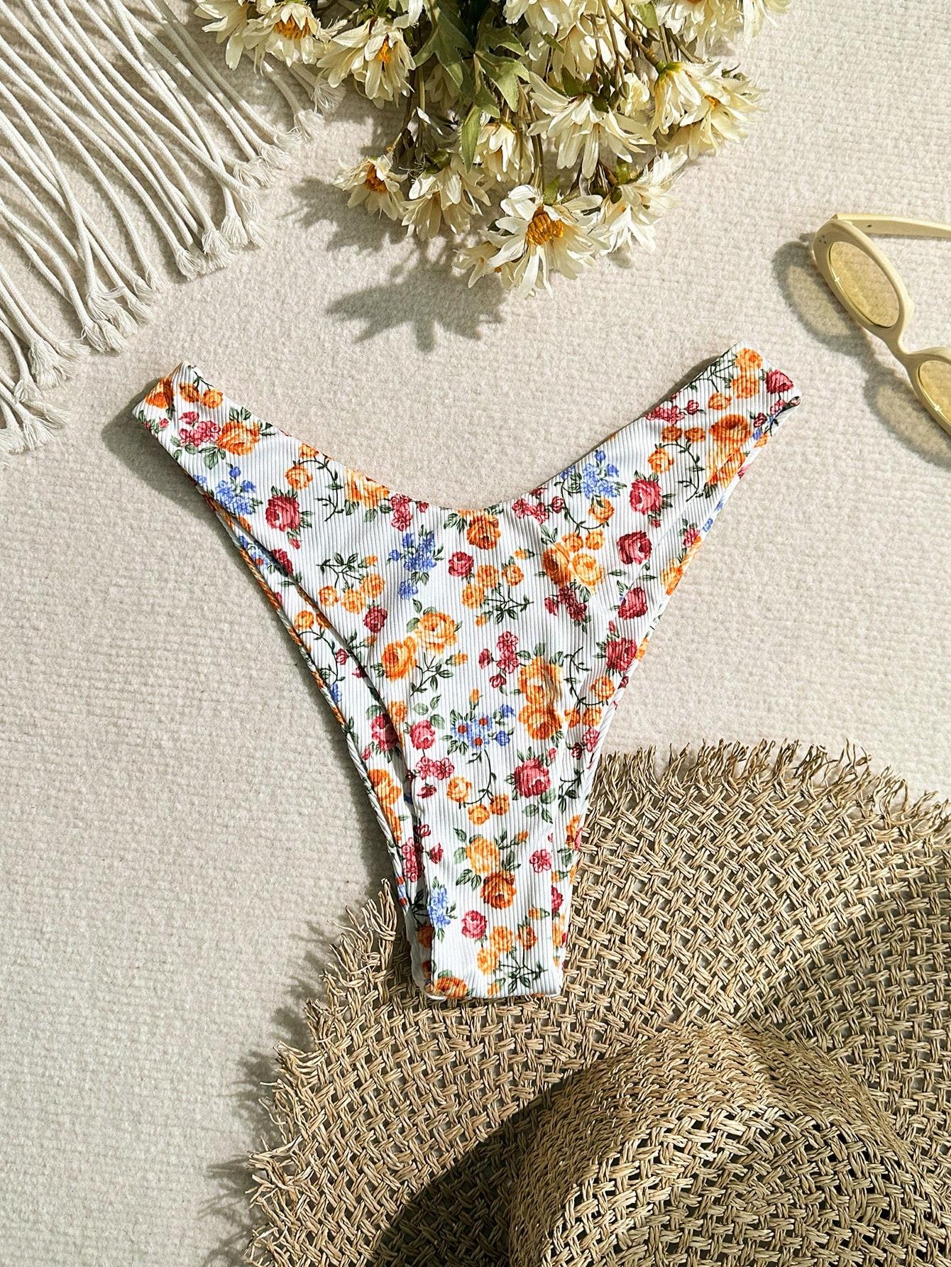 DÓŁ OD BIKINI KWIATY