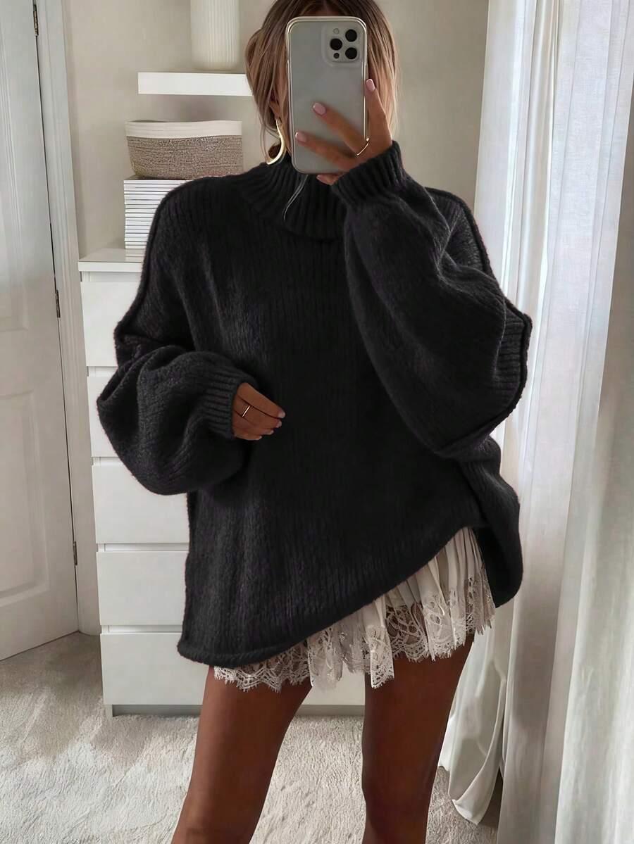 sweter z długim rękawem