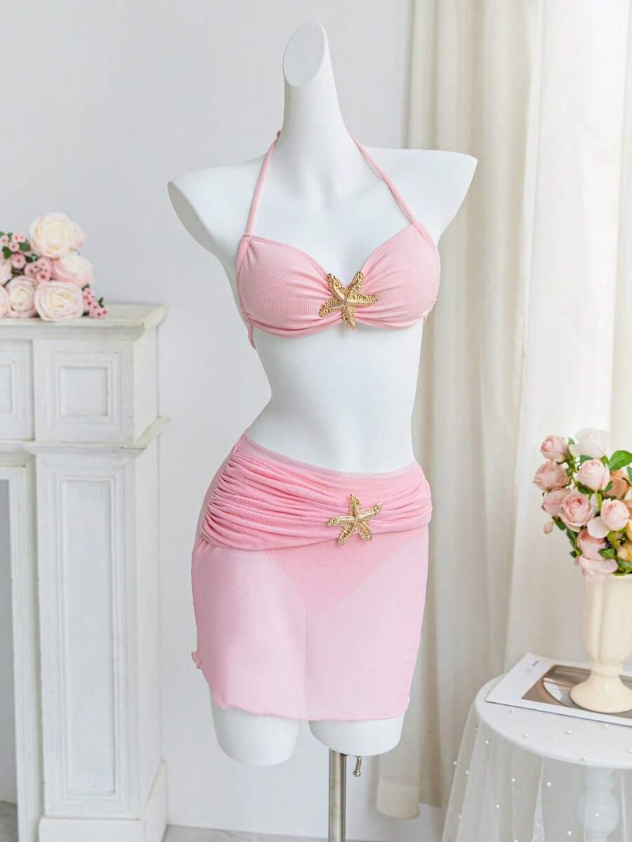 dwuczęściowy strój kąpielowy sarong komplet