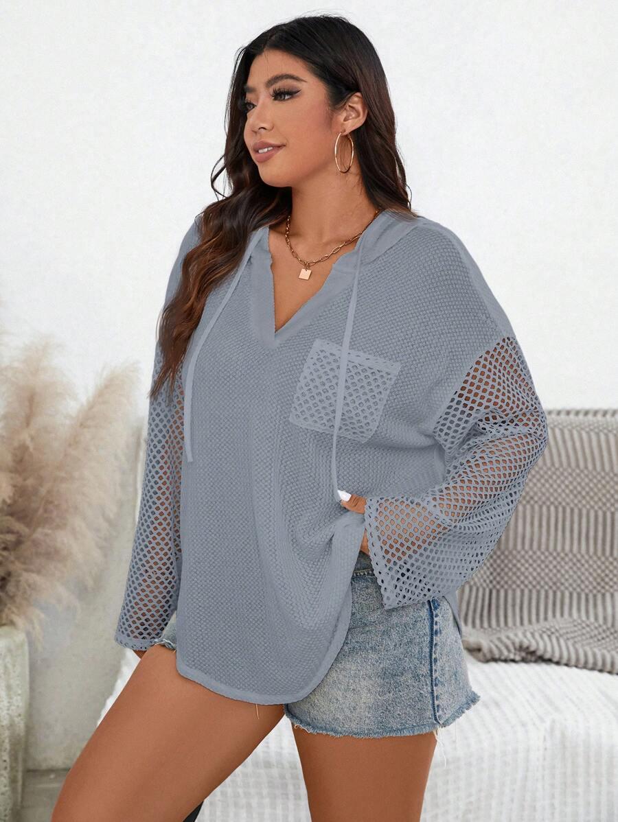 niebieska bluza kaptur