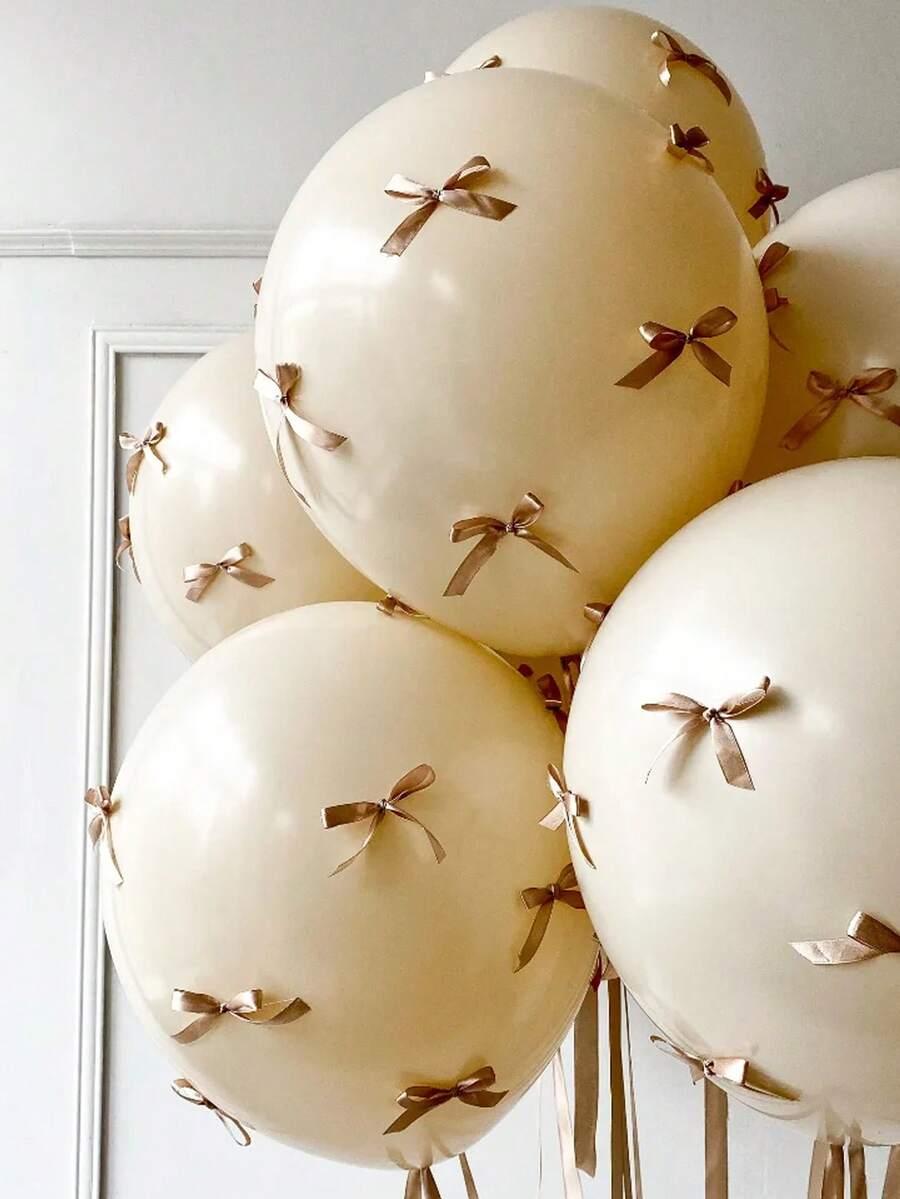 balony z kokardą 63szt.