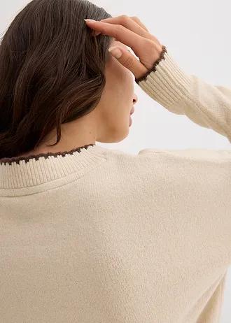 SWETER DAMSKI REGULAR OKRĄGŁY DEKOLT 