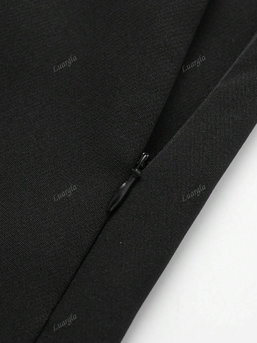 CZARNE SPÓDNICO-SPODENKI ZIP 
