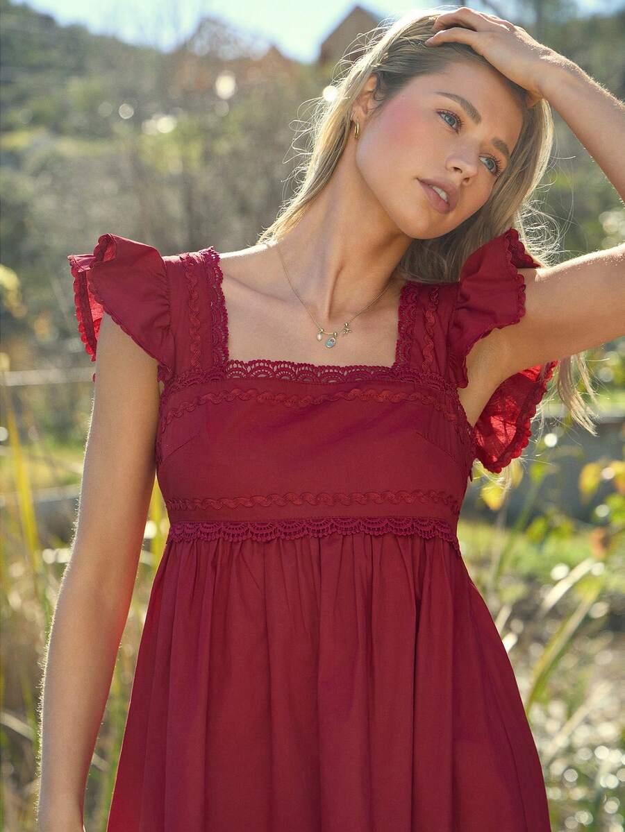 czerwona mini sukienka