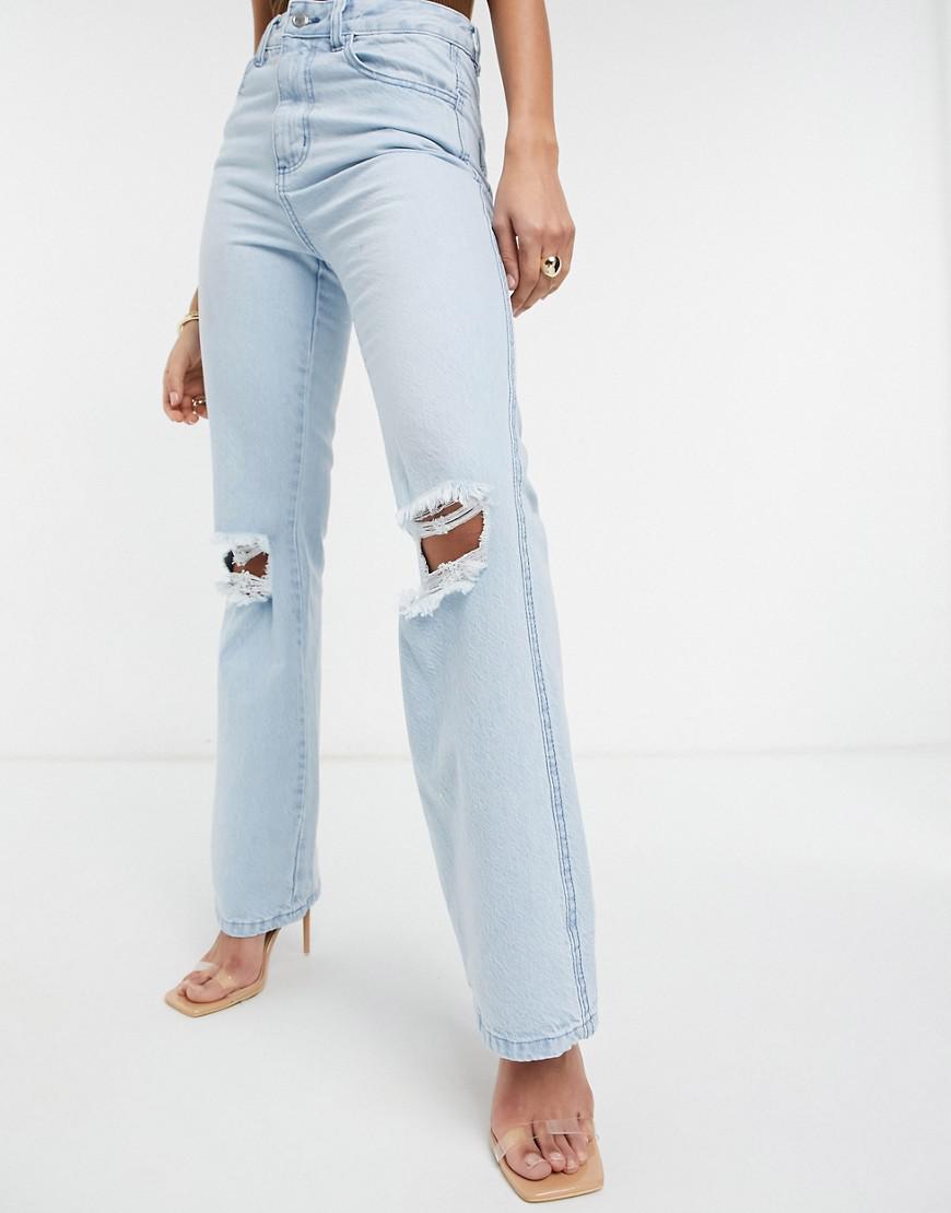 NIEBIESKIE SPODNIE JEANS