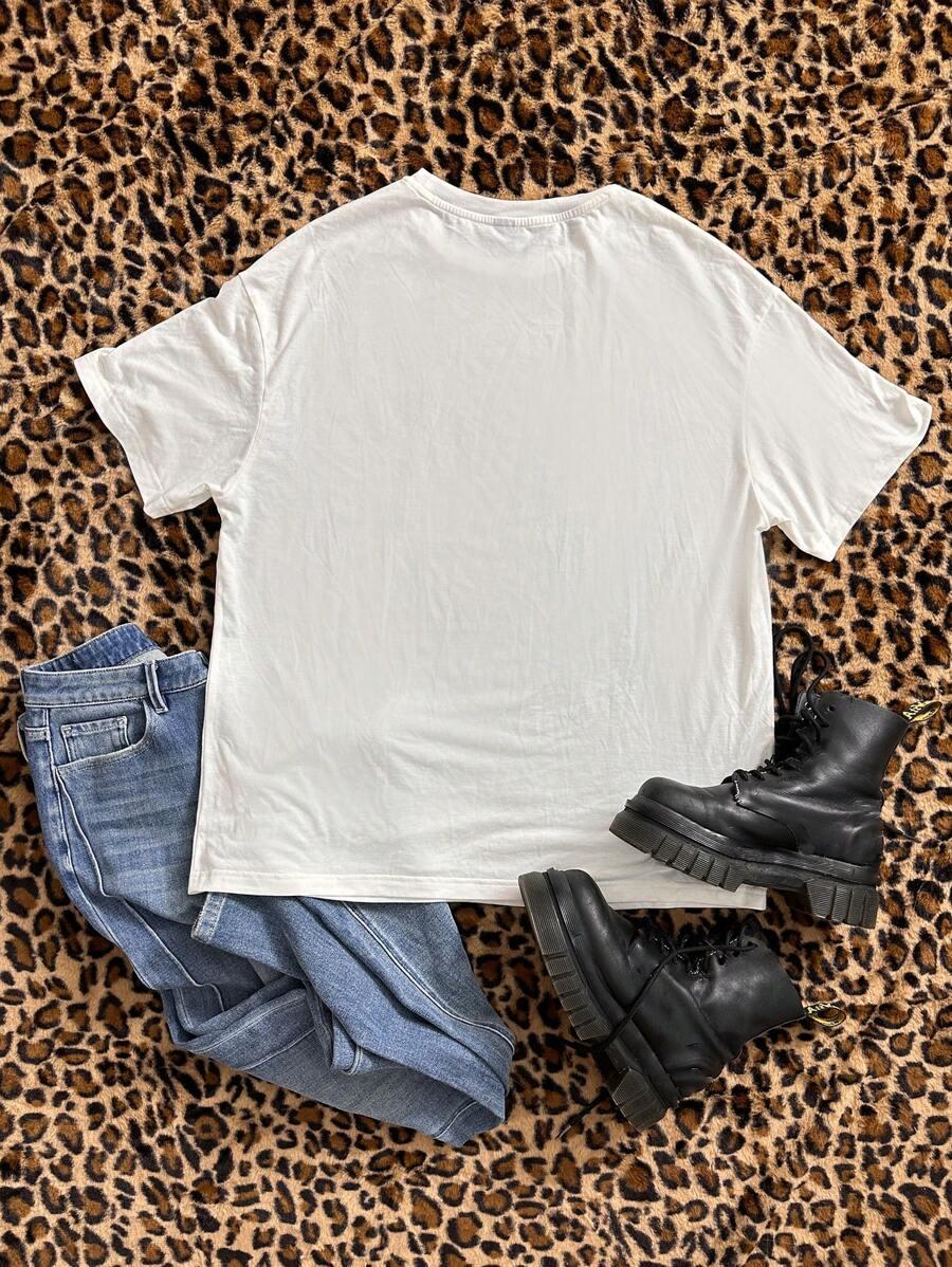 t-shirt z nadrukiem oversize