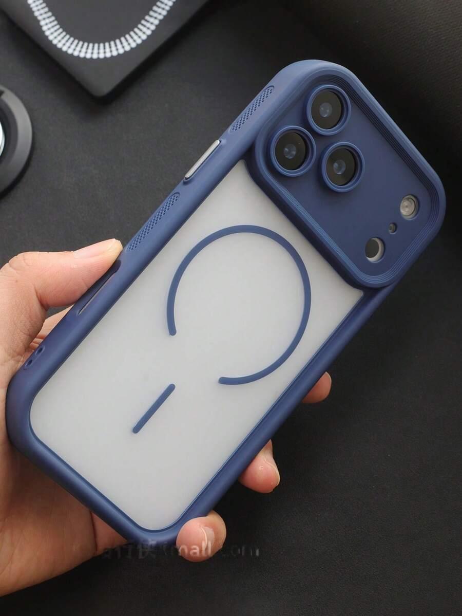 granatowe etui na telefon