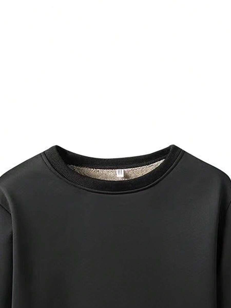 CZARNA OCIEPLANA BLUZA