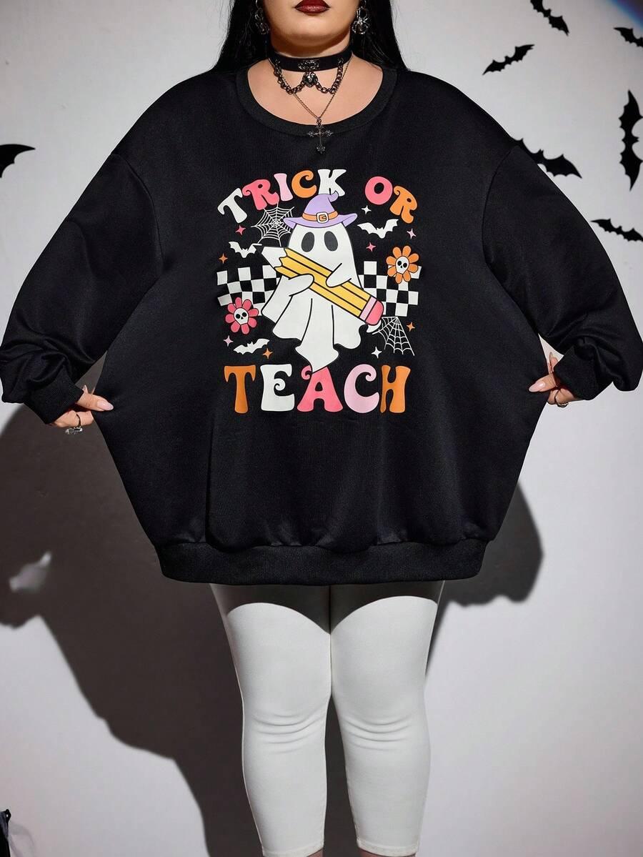 bluza długi rękaw wzór print