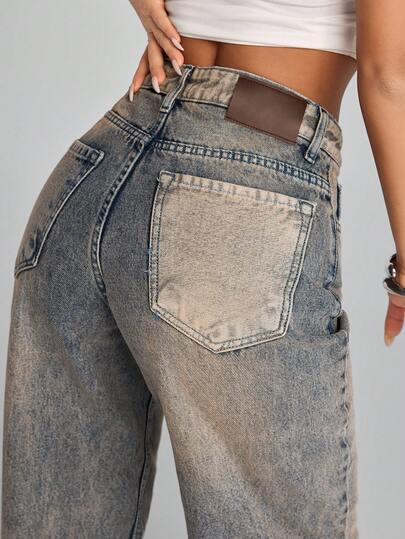 SPODNIE JEANS SZEROKIE NOGAWKI