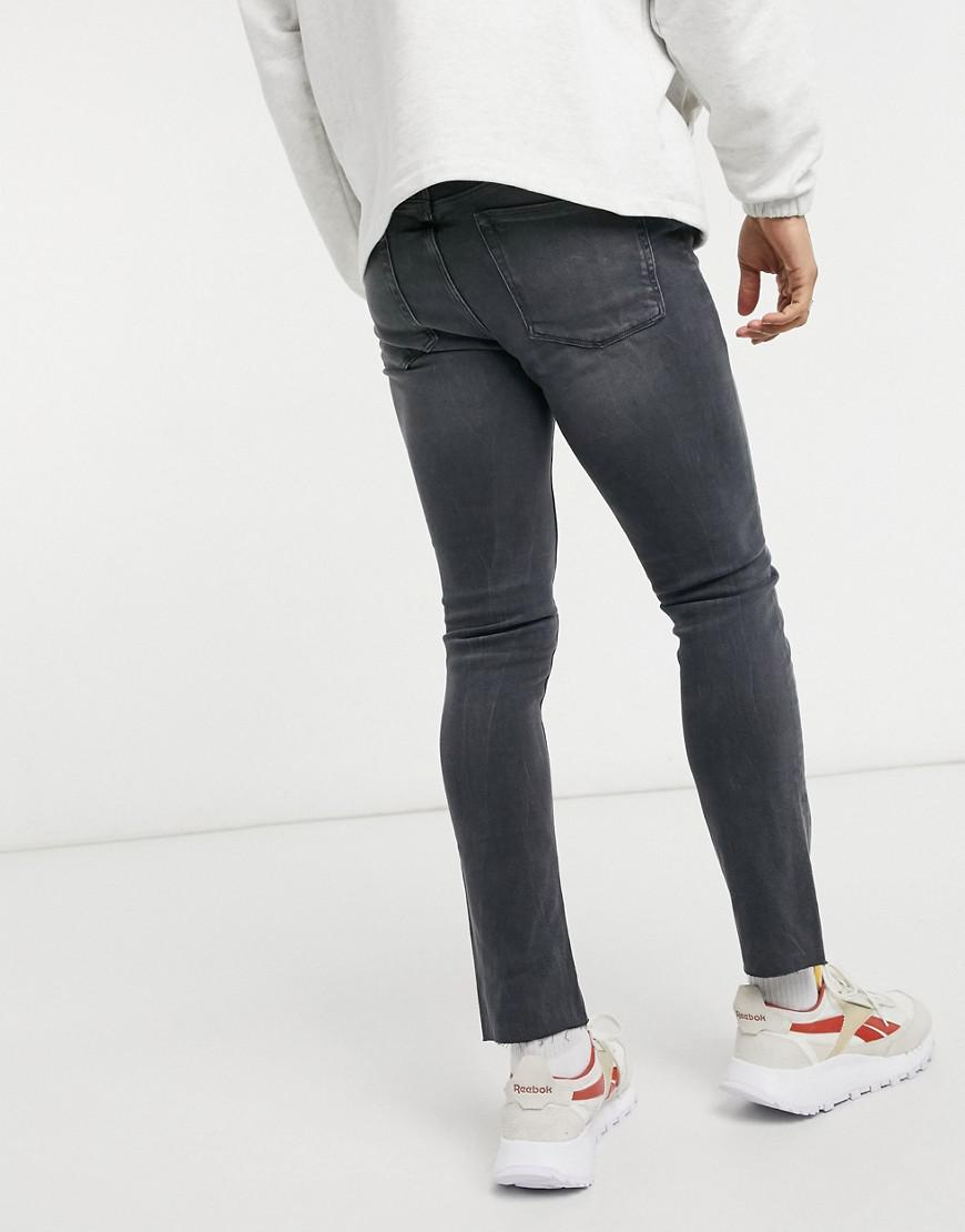 SZARE SPODNIE JEANS RURKI
