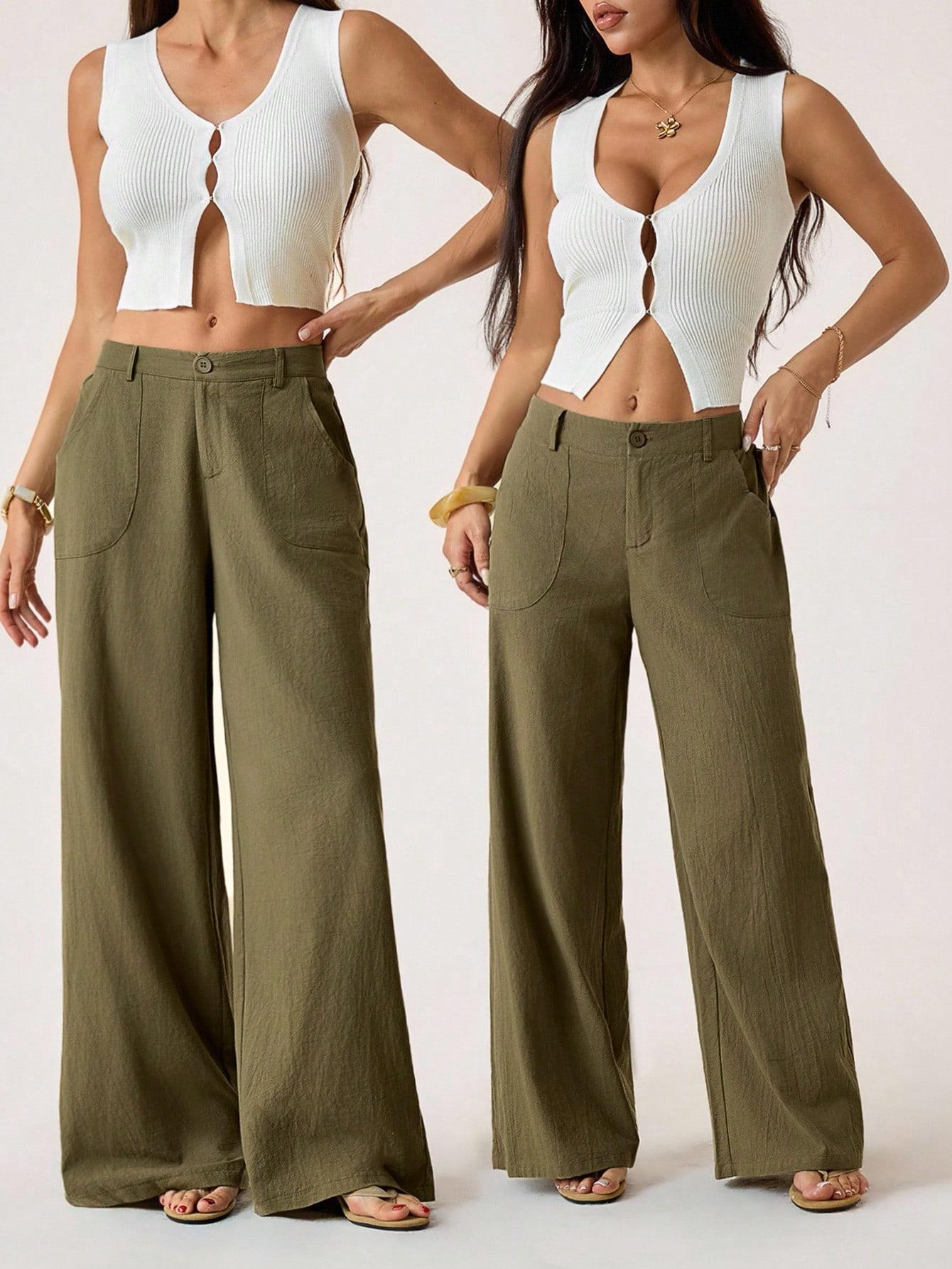 ZIELONE SPODNIE CASUAL