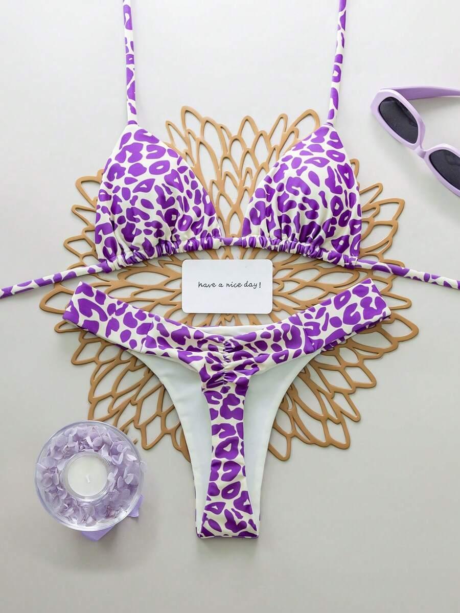 DWUCZĘŚCIOWY STRÓJ KĄPIELOWY ANIMAL PRINT