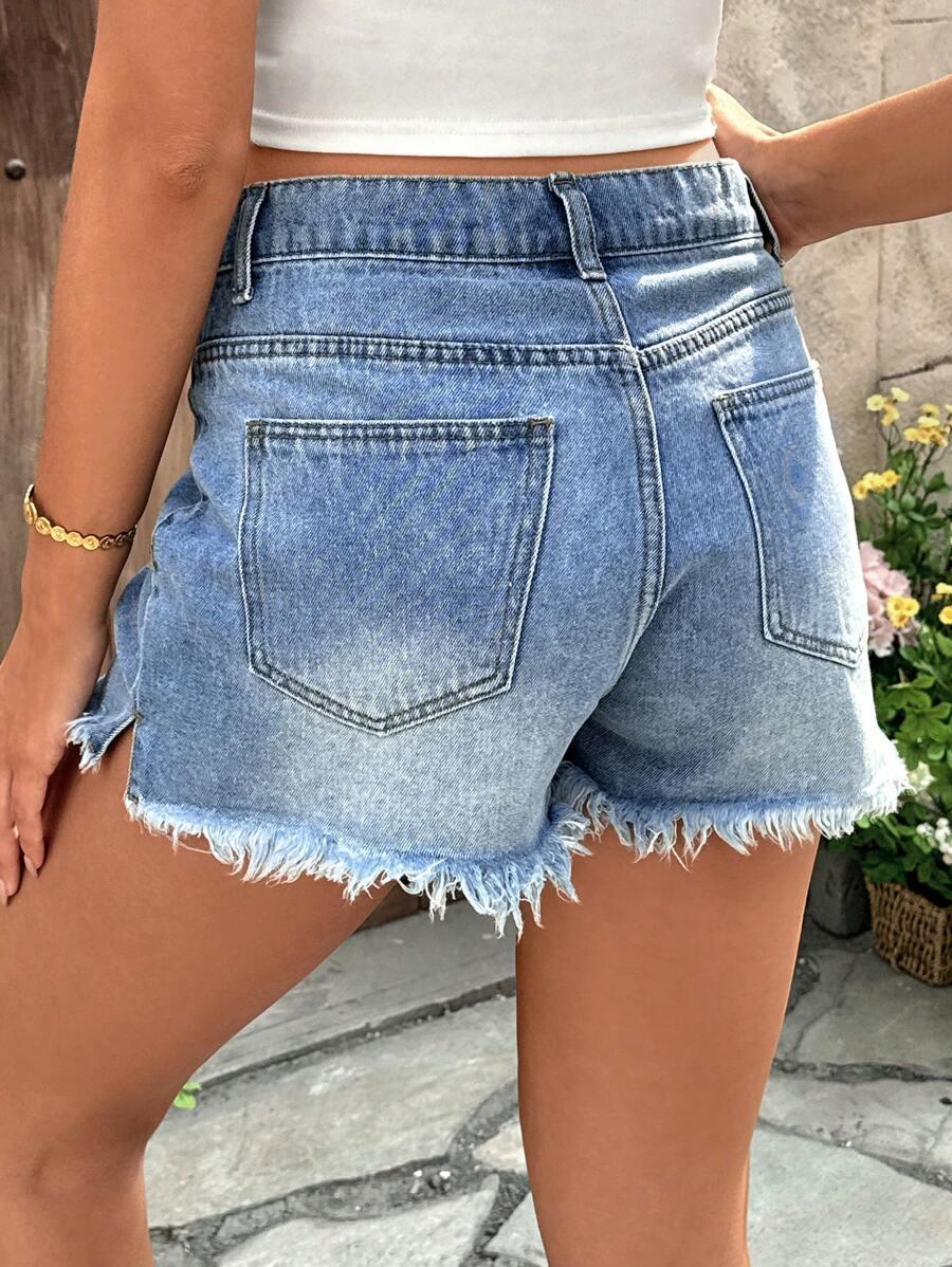 NIEBIESKIE SPODENKI JEANS