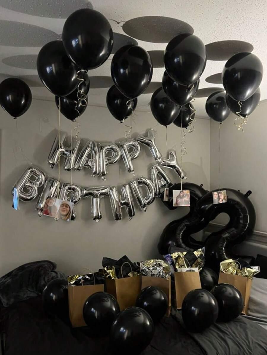 srebrny balon literka "d" 40cm