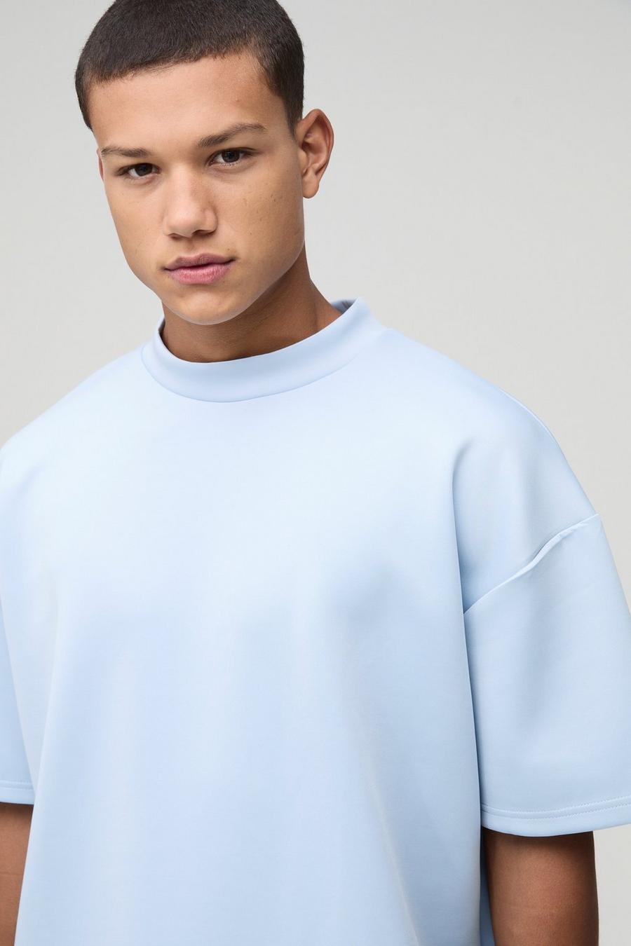 NIEBIESKI T-SHIRT BASIC