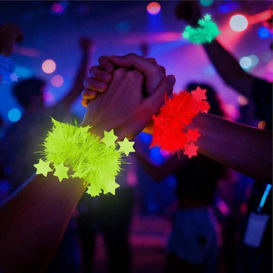 świecące bransoletki neonowe 7-pack