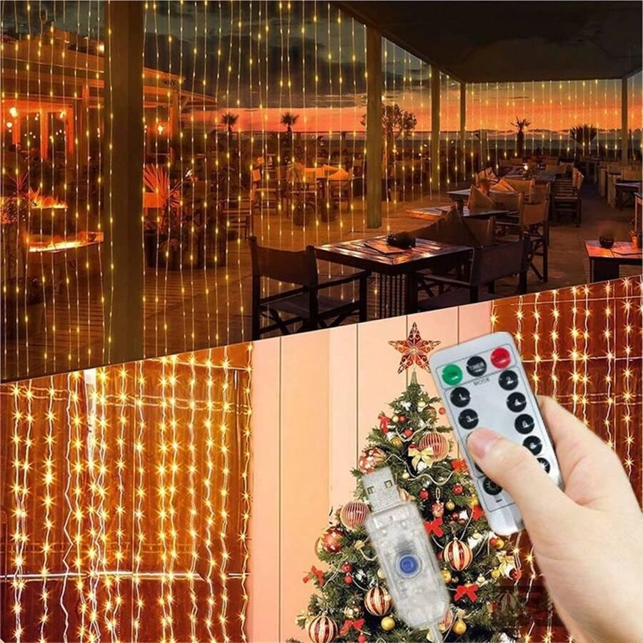 lampki dekoracyjne kurtyna