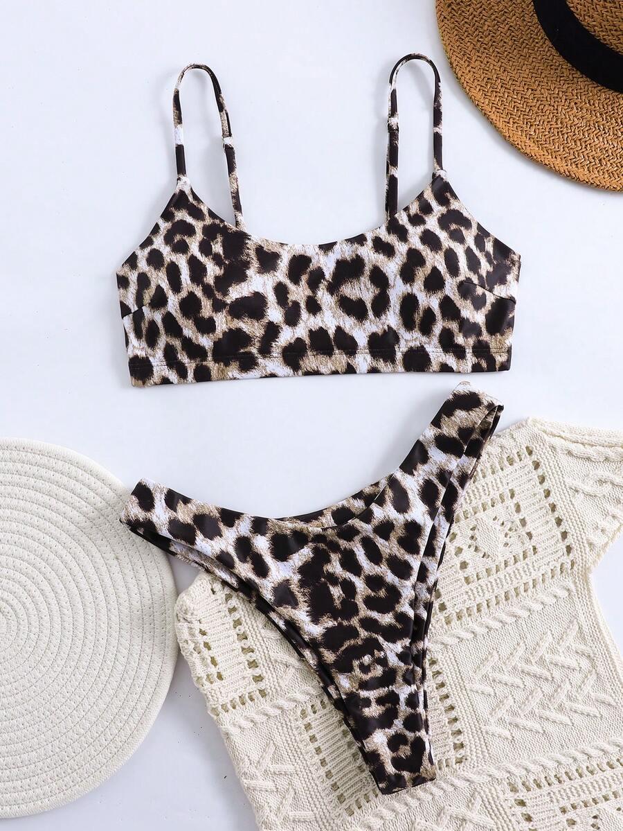 DWUCZĘŚCIOWY STRÓJ KĄPIELOWY ANIMAL PRINT