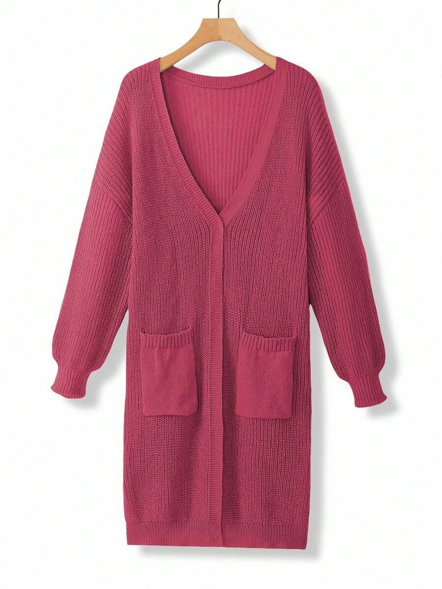 różowy sweter kardigan 