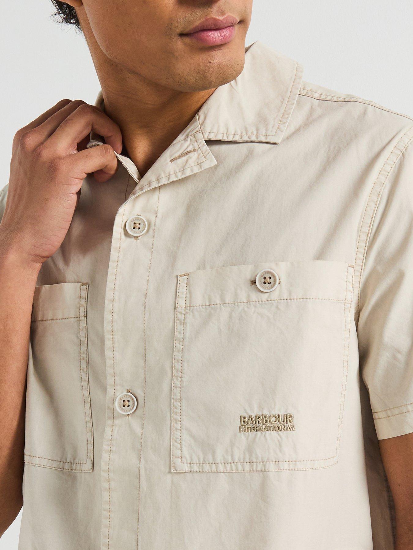 BARBOUR KOSZULA Z KRÓTKIM RĘKAWEM MSH5559GY18
