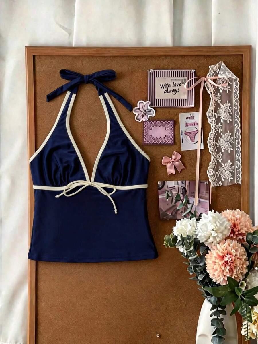 WIĄZANY TOP TANKINI