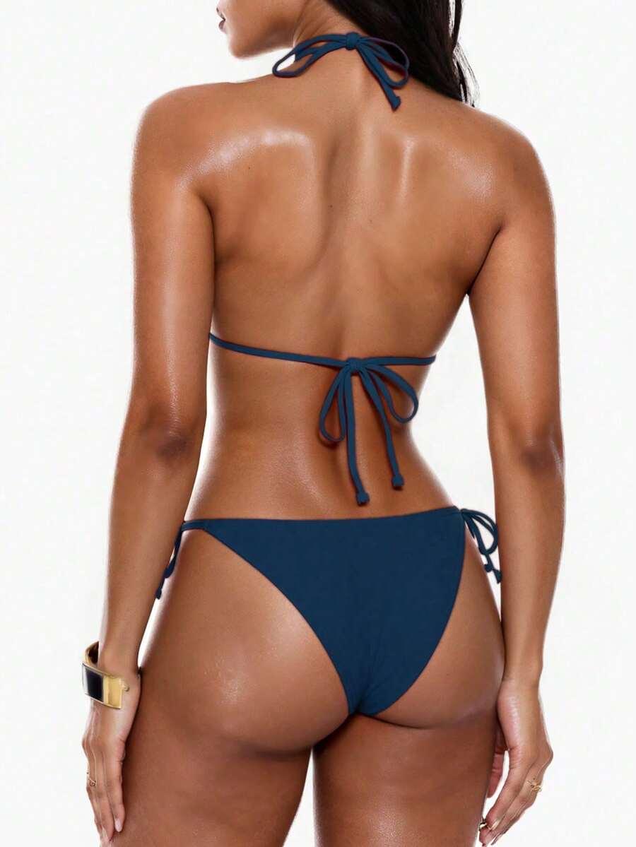 wiązany komplet bikini 