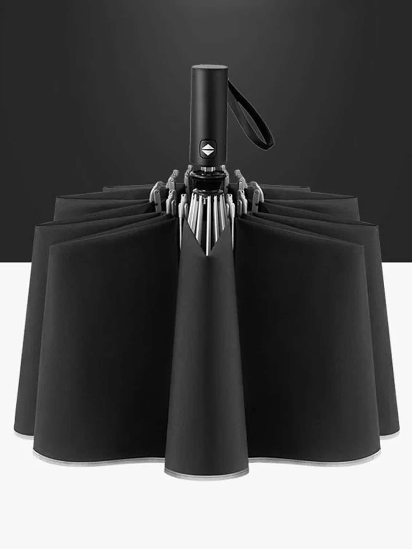 czarny AUTOMATYCZNY PARASOL