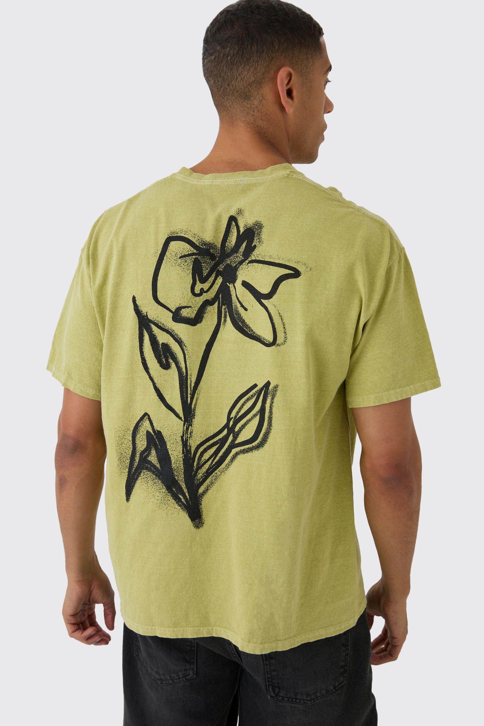 ZIELONY T-SHIRT PRINT