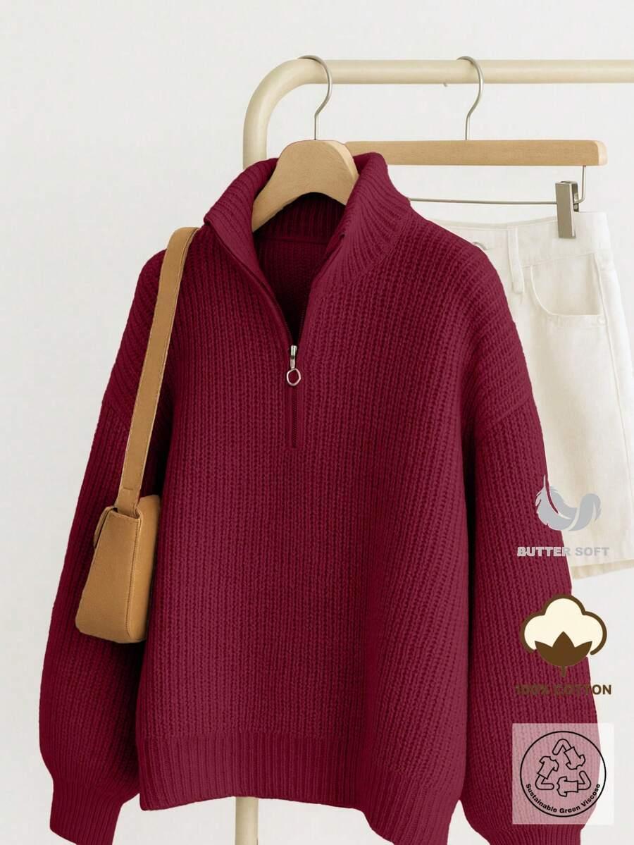 SWETER DAMSKI Z ZAMKIEM