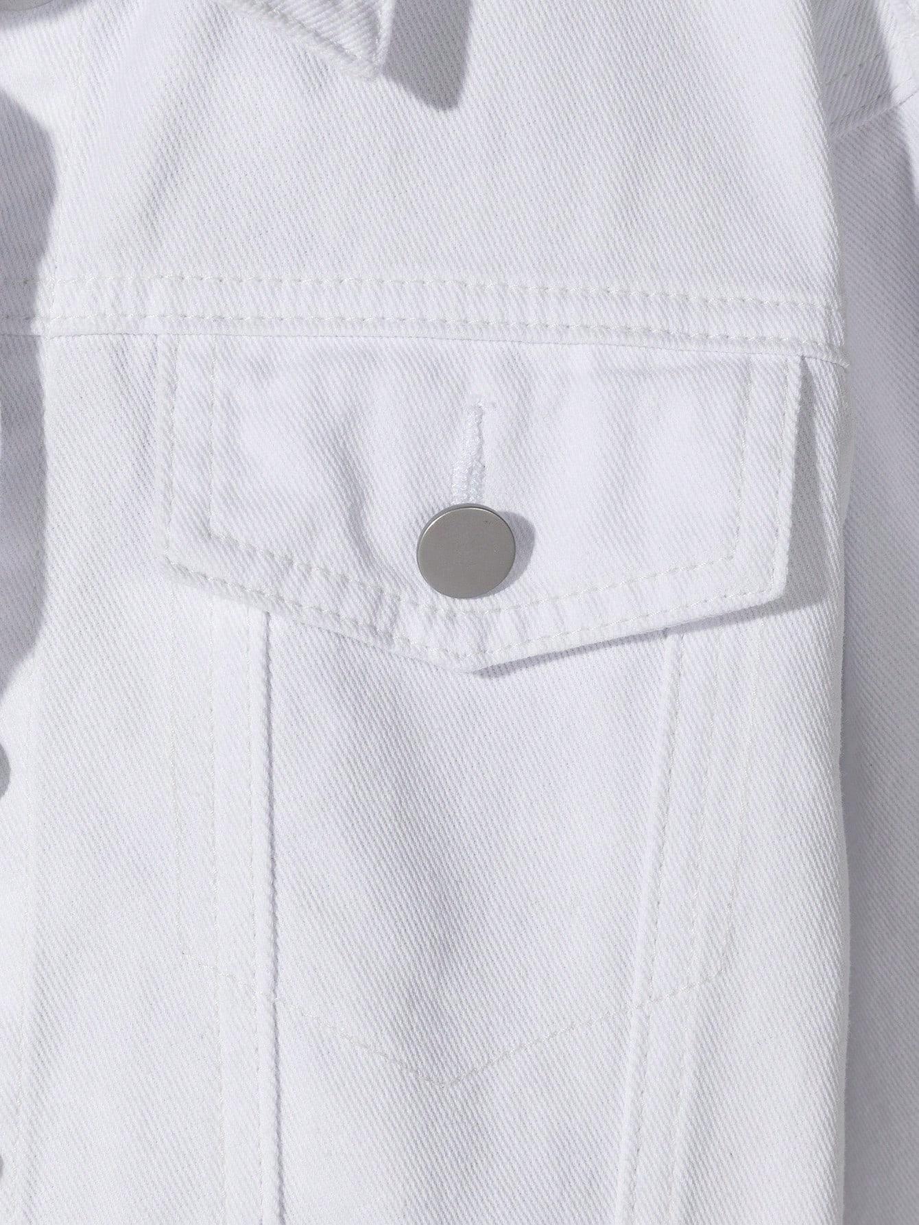 biała kurtka jeans